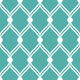 Turquoise Diamonds Retro Wall Mural