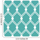 Turquoise Diamonds Retro Wall Mural