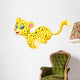 Cheetah Running Wall Decal