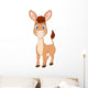 Cute donkey cartoon Wall Decal