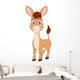 Cute donkey cartoon Wall Decal