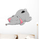 Cartoon elephant sleeping Wall Decal