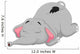 Cartoon elephant sleeping Wall Decal