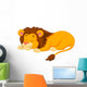Lion cartoon sleeping Wall Decal