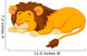 Lion cartoon sleeping Wall Decal