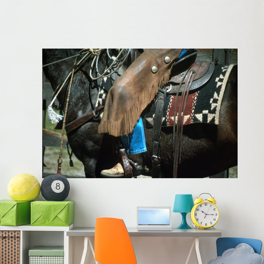 a day in the saddle Wall Mural