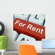 For Rent Key Means Lease Or Rental. Wall Mural