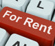 For Rent Key Means Lease Or Rental. Wall Mural