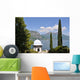 View to the lake Como from villa Monastero. Italy Wall Mural