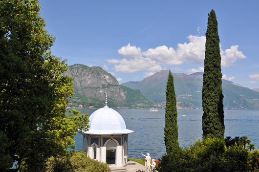 View to the lake Como from villa Monastero. Italy Wall Mural