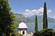 View to the lake Como from villa Monastero. Italy Wall Mural