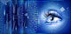 Eye on technology background. 