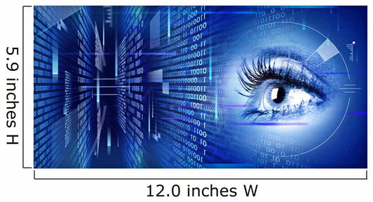 Eye on technology background. 