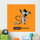 Happy Birthday Smile Dogs Wall Mural