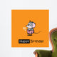 Happy Birthday Smile Mousy Wall Mural