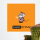 Happy Birthday Smile Mousy Wall Mural