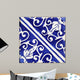 Traditional tiles from Porto, Portugal Wall Mural
