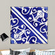 Traditional tiles from Porto, Portugal Wall Mural