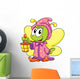 Firefly in Pajamas on White Background, Vector Illustration 