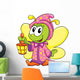 Firefly in Pajamas on White Background, Vector Illustration 