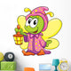 Firefly in Pajamas on White Background, Vector Illustration 