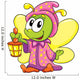 Firefly in Pajamas on White Background, Vector Illustration 