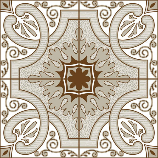 Azulejo Portugues Marrom Wall Mural