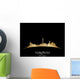 Toronto Ontario Canada city skyline silhouette black background 