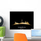 Toronto Ontario Canada city skyline silhouette black background 