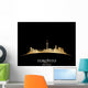 Toronto Ontario Canada city skyline silhouette black background 