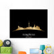 Toronto Ontario Canada city skyline silhouette black background 