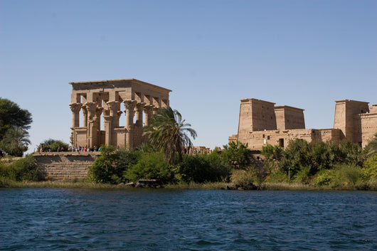 Temple of Philae view from the Nile Wall Mural