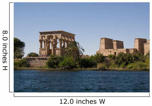 Temple of Philae view from the Nile Wall Mural