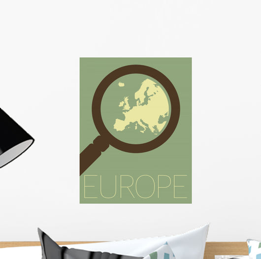 Vector Minimal Design - Europe Zoomed Wall Mural