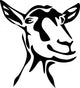 head of goat Wall Decal