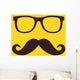 Vector Mustache and Glasses Icon 