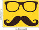 Vector Mustache and Glasses Icon 