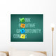 Hope Words Written on a Chalkboard Illustration Wall Mural