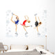 Figure Skating,three women Wall Mural