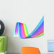Transparent Colored Waves Wall Decal