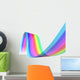 Transparent Colored Waves Wall Decal