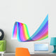 Transparent Colored Waves Wall Decal