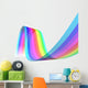 Transparent Colored Waves Wall Decal