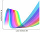 Transparent Colored Waves Wall Decal