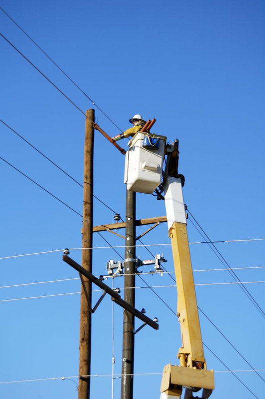 Electric Utility Lineman Wall Mural