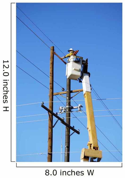 Electric Utility Lineman Wall Mural
