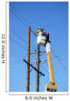 Electric Utility Lineman Wall Mural