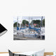fritidssejlere i hamn Wall Mural