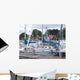 fritidssejlere i hamn Wall Mural