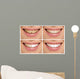 Teeth decay cure. Tooth whitening. Before and after. 